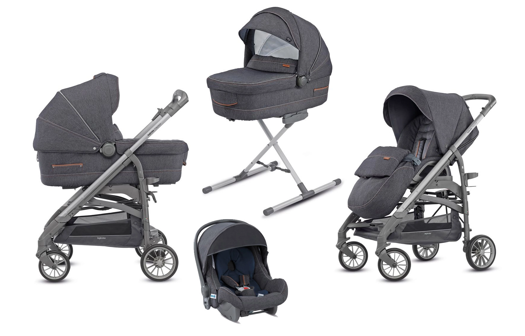 Коляска 3 в 1 Inglesina Trilogy System Village Denim/Trilogy Slate 239295ca842e8f116b7918ba5de9d212