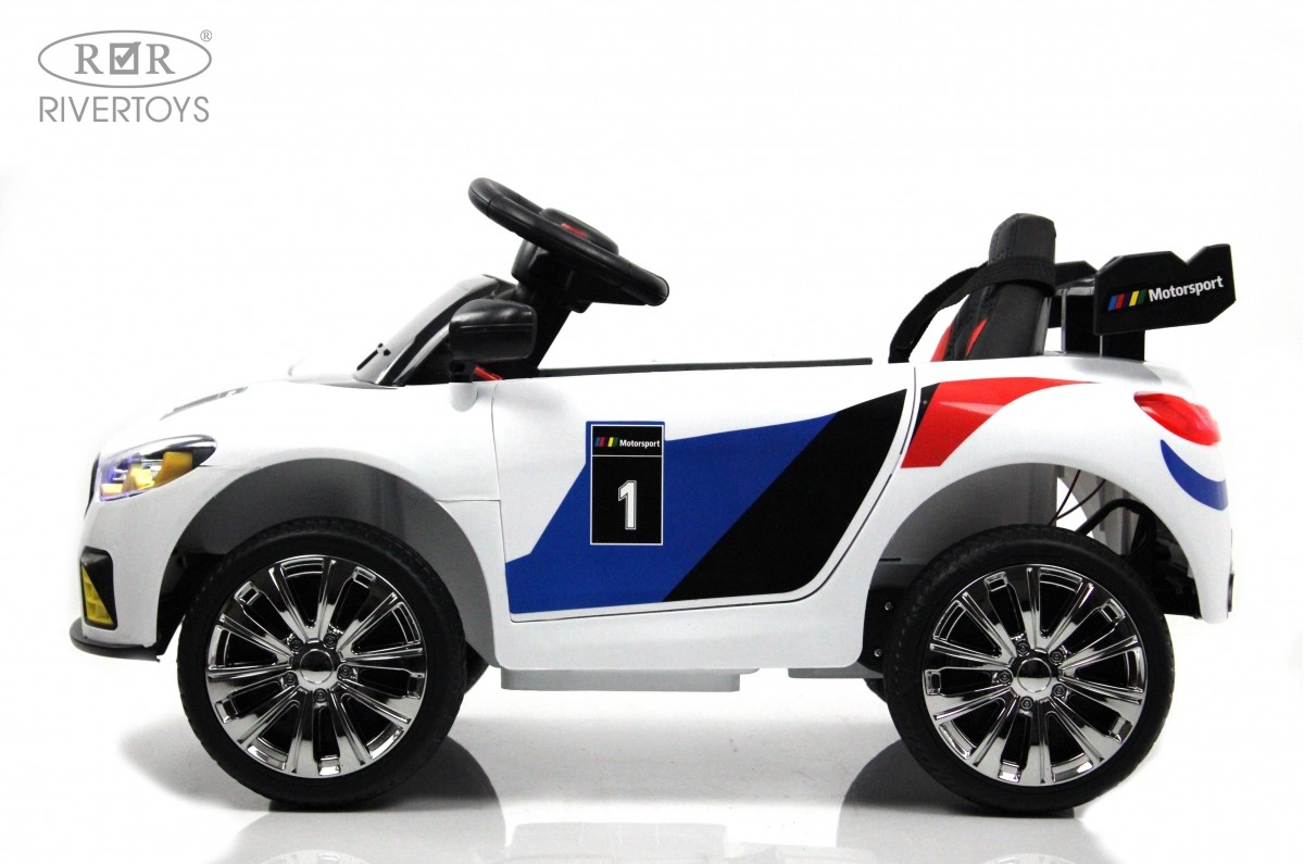Детский электромобиль RiverToys F444FF белый 869ordagmp67yunw1g46nync1hup13h5