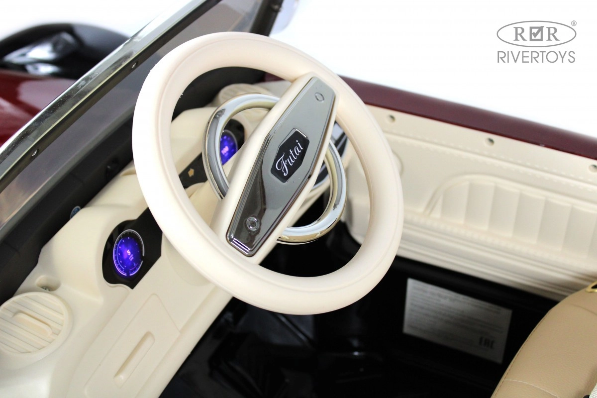 Детский электромобиль RiverToys X005XX красно-черный r6qtz1t1ic45brzr9a56aaverj4lslyw