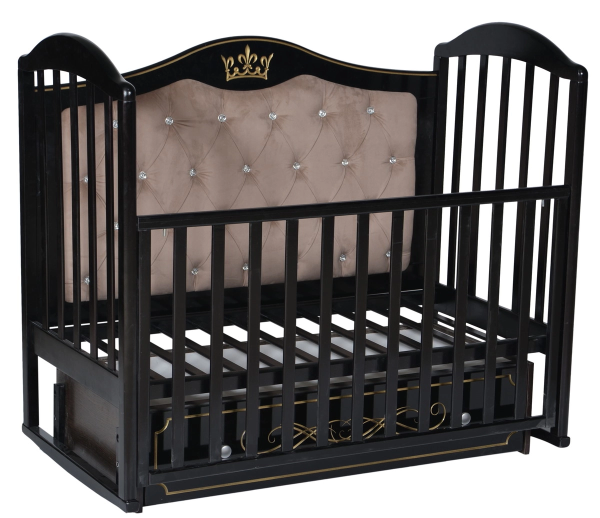 Детская кроватка ByTwinz Gabriella 4 универсальный маятник,мягкая стенка белый 9i5ja5eeh6qi75hmti8rueez58yx9xkj