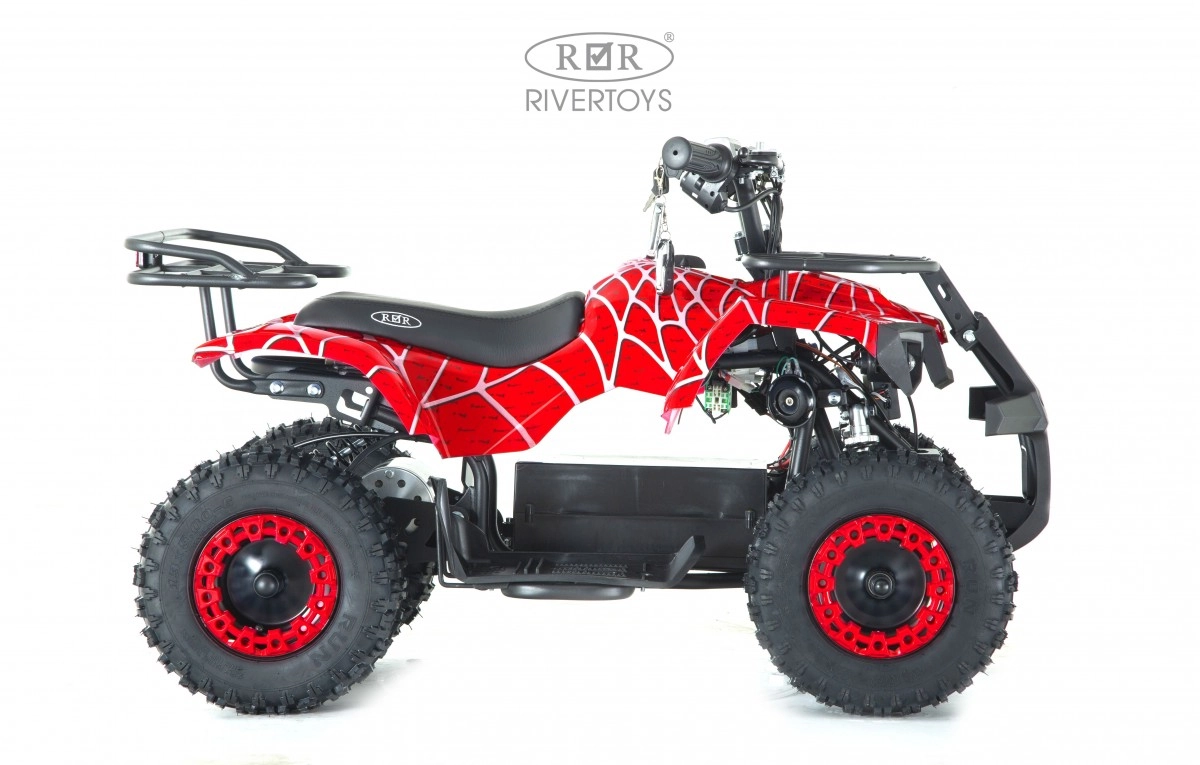 Детский электроквадроцикл RiverToys TIKI красный спайдер 6edtievksjq937flu0d2qwza458k8163