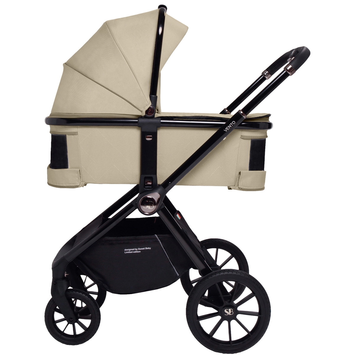 Детская коляска Sweet Baby Vento Black 3 в 1 Beige hbroj7qcif4oy3jpgeznevwiia7fs6cx