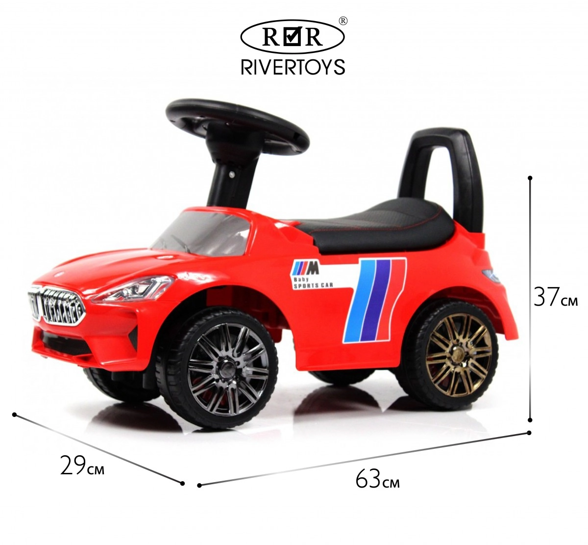 Детский толокар RiverToys L001LL-B красный n3gb1nmcilug62rt2ncy3bxhammrtrds