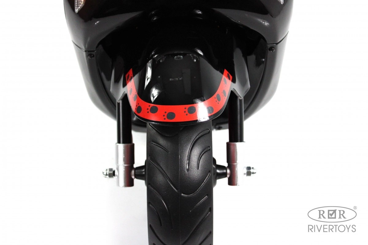 Детский электромотоцикл RiverToys Z555ZZ черный 83n6hhrevusi4sbsudp204bcevw3o0lt