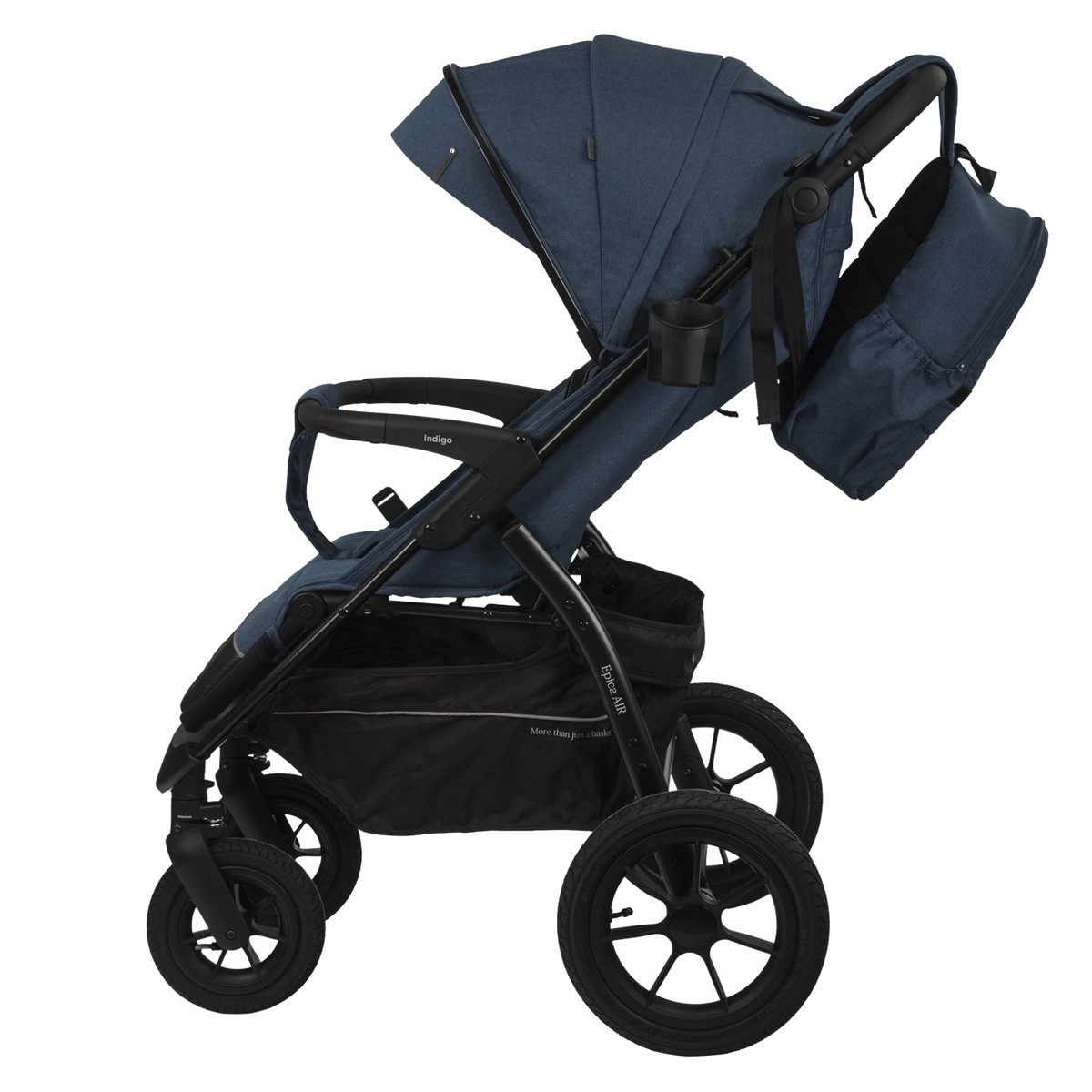Прогулочная коляска INDIGO EPICA XL AIR с сумкой  синий lsz2iu4c52352jkfft1g0pqu8e01z7vd