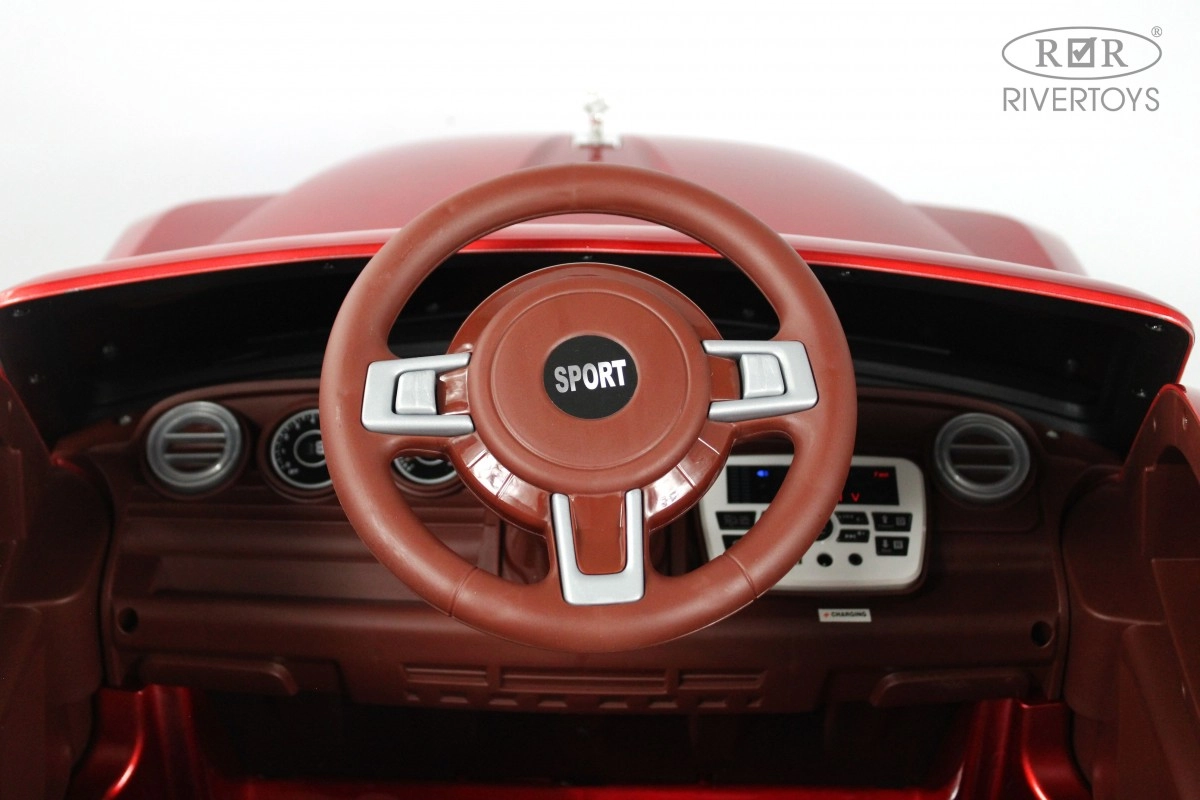 Детский электромобиль RiverToys K111PX красный глянец ibya0bp7fhf3jcg34xzuosjzbyrj14j2