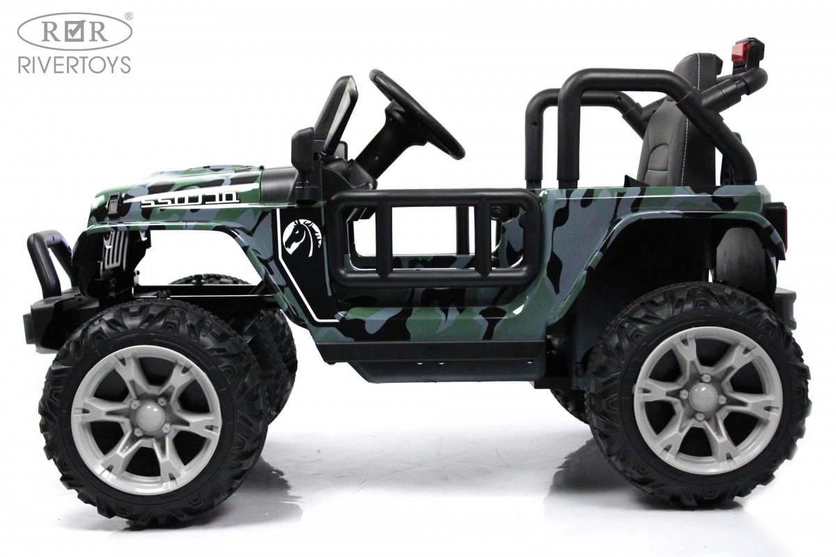 Детский электромобиль RiverToys T222TT 4WD камуфляж m2uha50z49n206mynqq94q2o7wiw3zzu