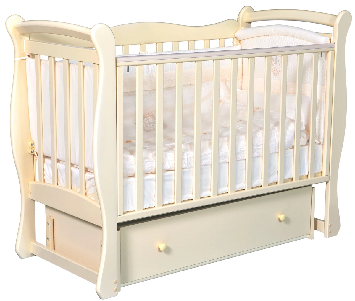 Детская кроватка ByTwinz Camelia 1 универсальный маятник слоновая кость sbo8bd4156kn0n9vj5qutjxk0045xojp