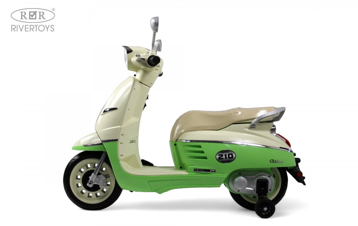 Детский электромотоцикл RiverToys Z222ZZ зеленый t57ffcsfyjfugpiaf8ykpl9frzmo9u98