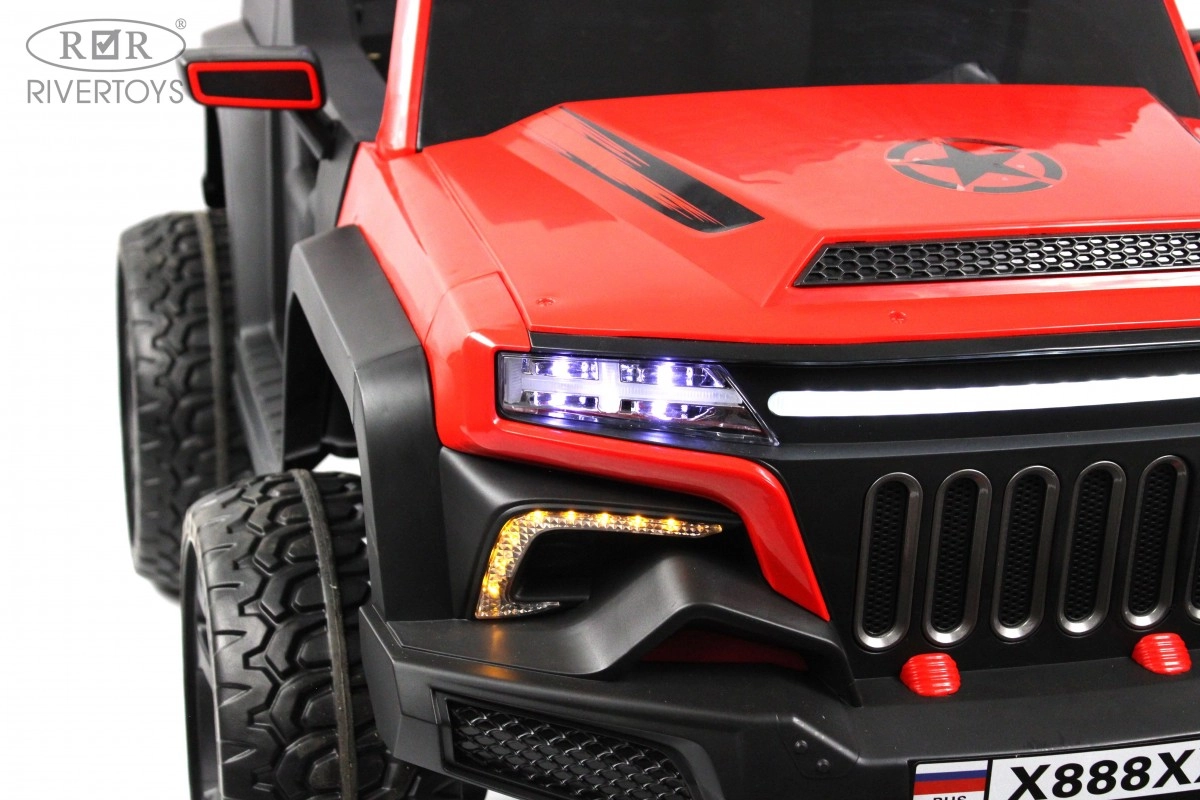 Детский электромобиль RiverToys X888XX красный 604141k3h2o22g0d43jzzzhcggmrtcxy