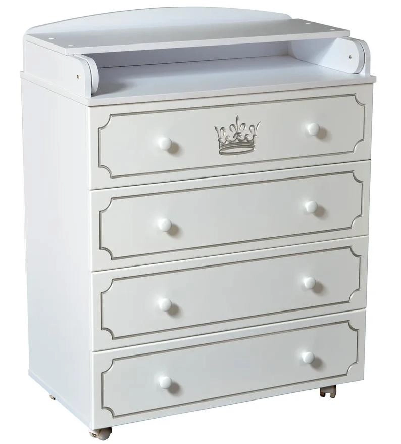 Пеленальный комод Антел Nikol 800/4 МДФ Белый kdkoh0dv86bspmblk5ppjyv5aybrj3j6