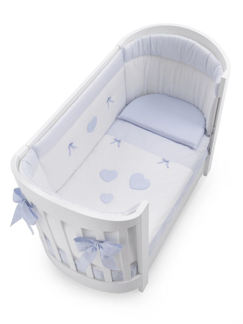 Комплект постельного белья Erbesi Ariel (3 предмета) белый/голубой 108134322-komplekt-postelnogo-belya-erbesi-ariel-3-predmeta-beliigoluboi