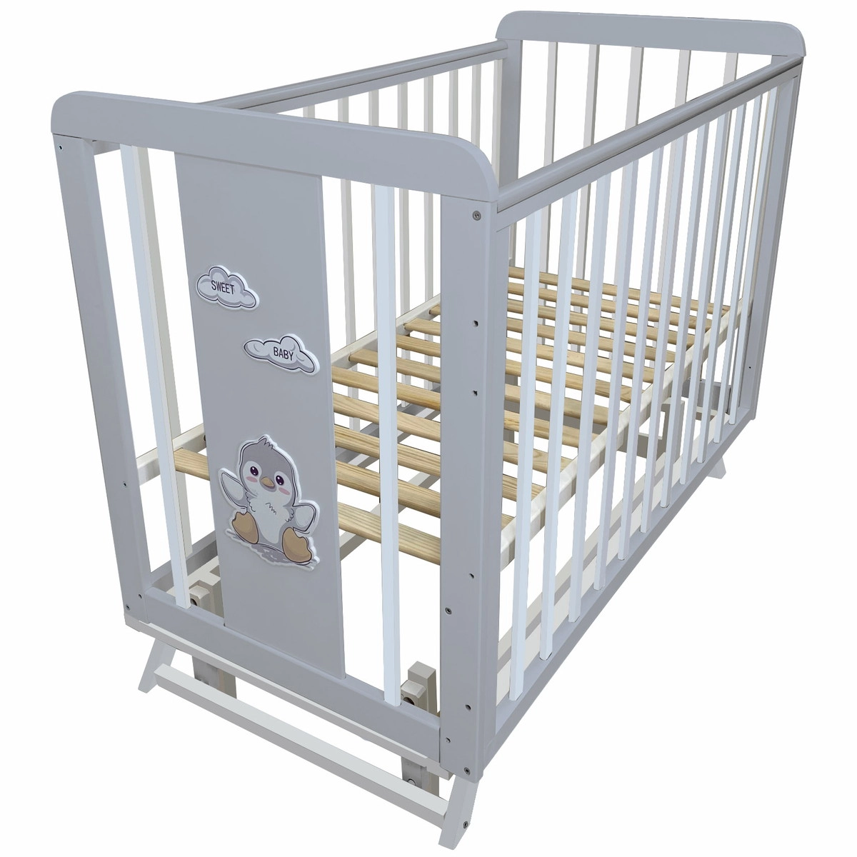 Детская кроватка Sweet Baby Amore с маятником Серый/белый lt73958trysxy92tcj2sjhdaaznb6d5a