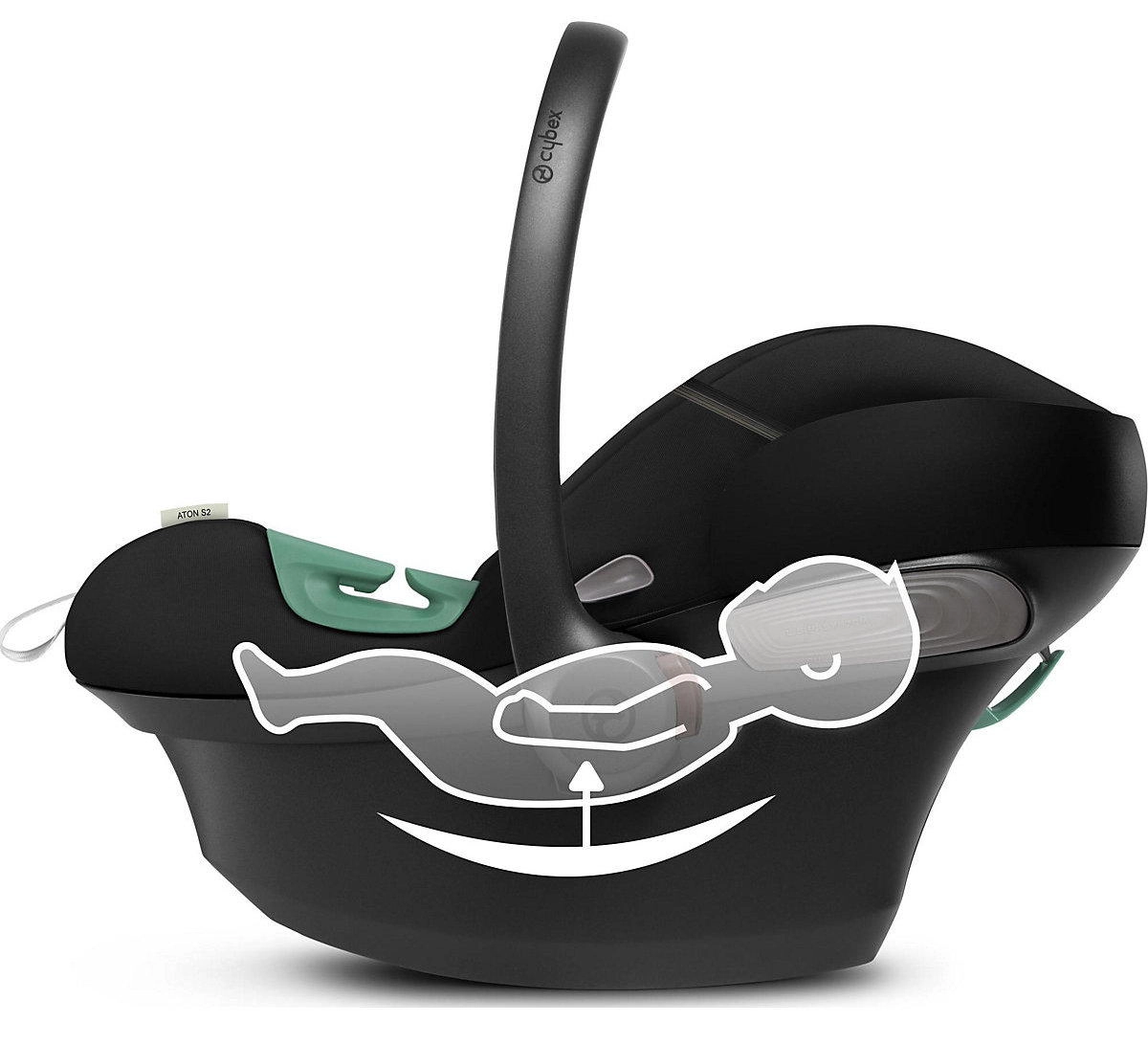 Автокресло Cybex Aton S2 i-Size Moon Black agdoweemwxygnivhn9tzigk8l3ore2h5
