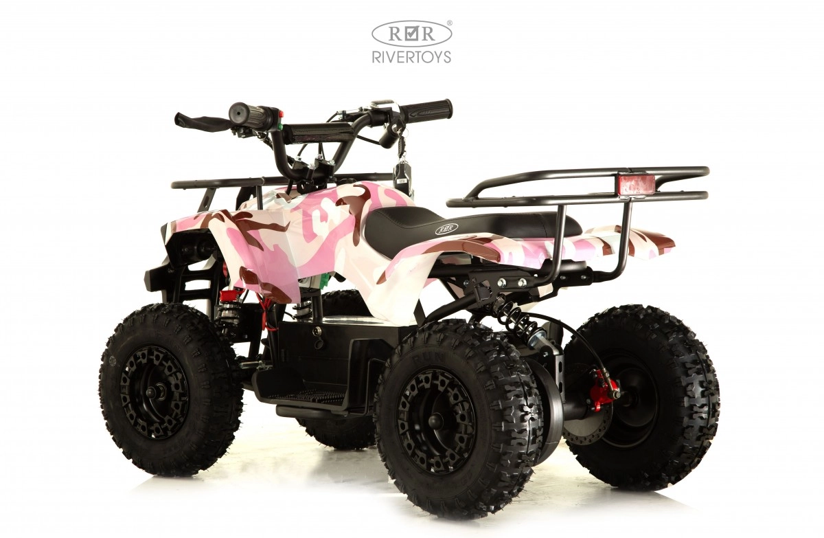 Детский электроквадроцикл RiverToys TIKI розовый камуфляж ngce1qiwamzh5h629hqe55nr618k2z0t