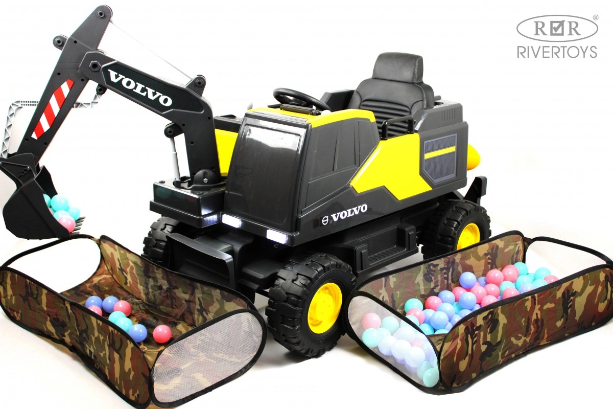 Детский электромобиль RiverToys трактор Volvo Y444YY YELLOW желтый 9elf8wyw0aywwkeq3onyonqq2x09gbrj