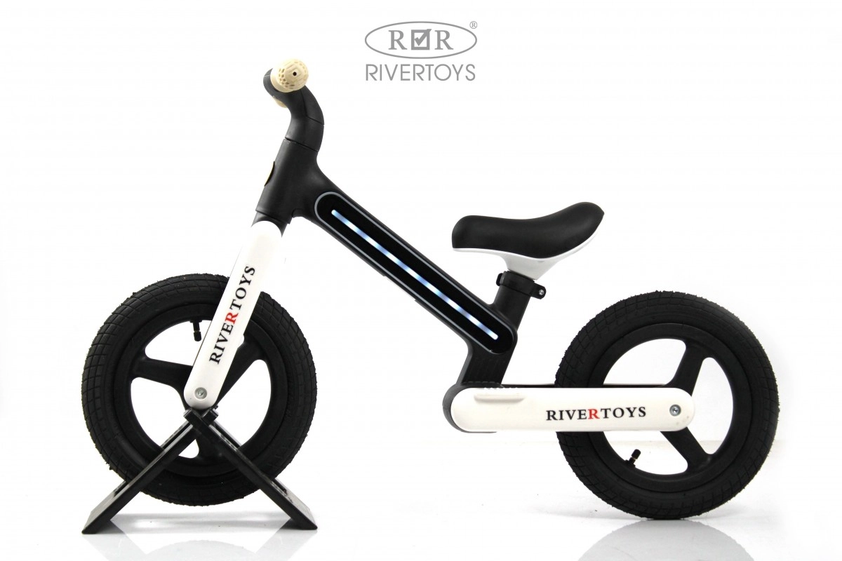 Детский беговел RiverToys HB-002 черный 3nvi7ulwgg012kcn8txw79v7267knt7e