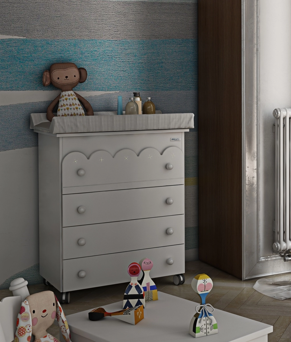 Детский пеленальный комод Micuna Amelia Aran Luxe B-1719 White 108083081-komod-micuna-amelia-aran-luxe-b-1719-white