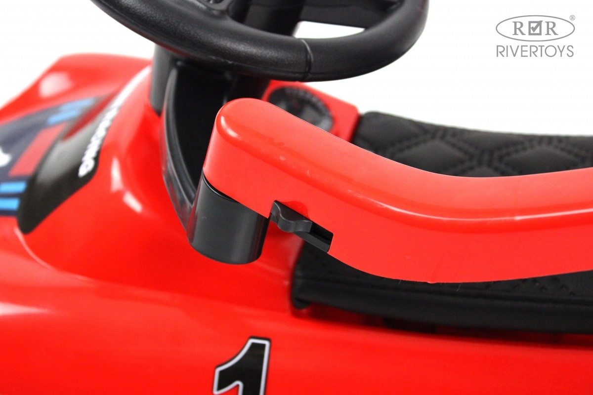 Детский толокар RiverToys F005FF-P с родительской ручкой красный rloynnrefbi71vgqb2m12grren67my8p