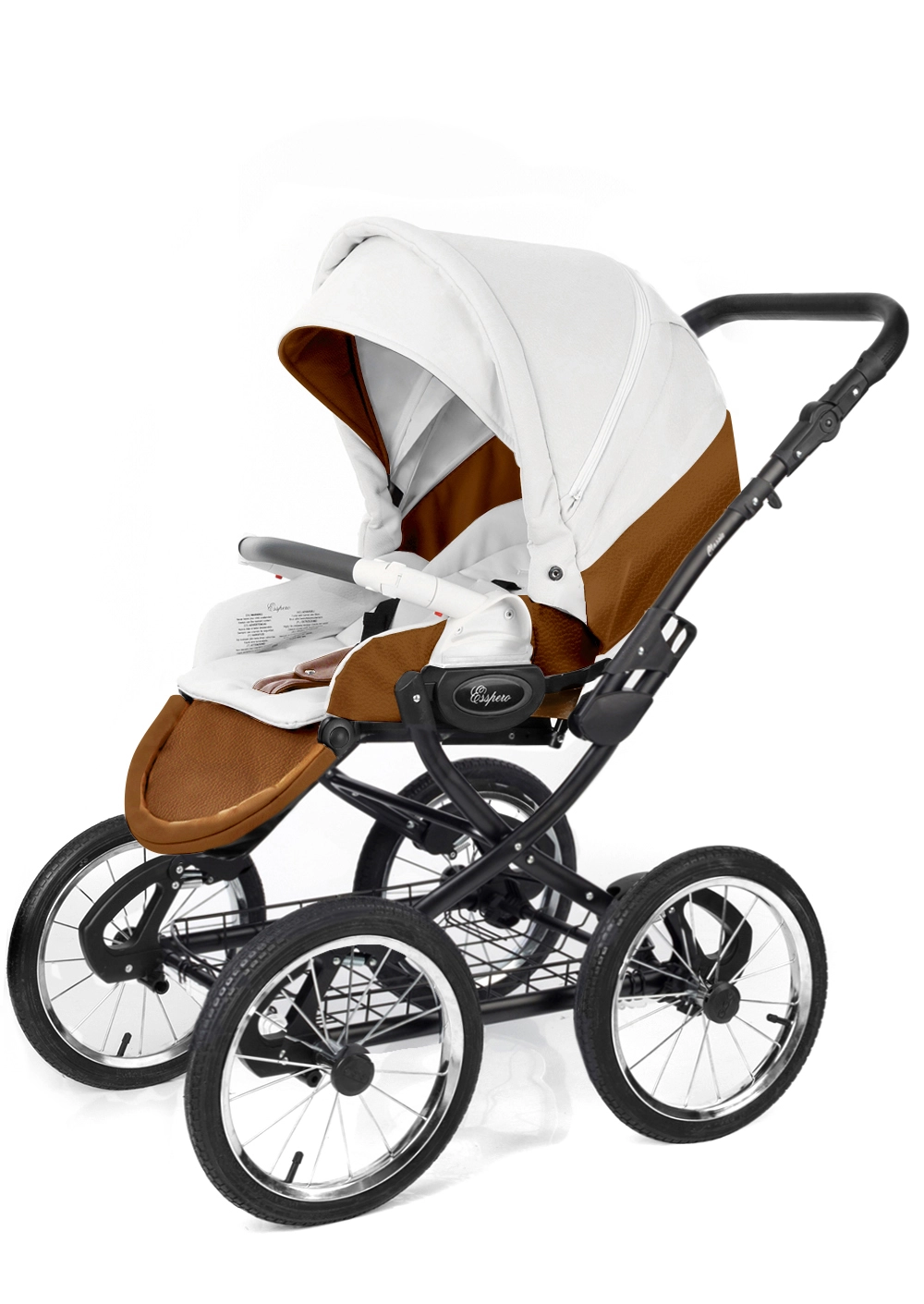 Прогулочная коляска Esspero Grand Classic (шасси Black) Orange leatherette 8734feef69ae6883388f08aa71bc3db2