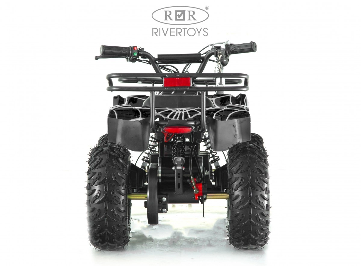 Детский электроквадроцикл RiverToys TIKI LUX черный спайдер y3n21fwsgwuxv7e38x5dkuguh9kwsc0f