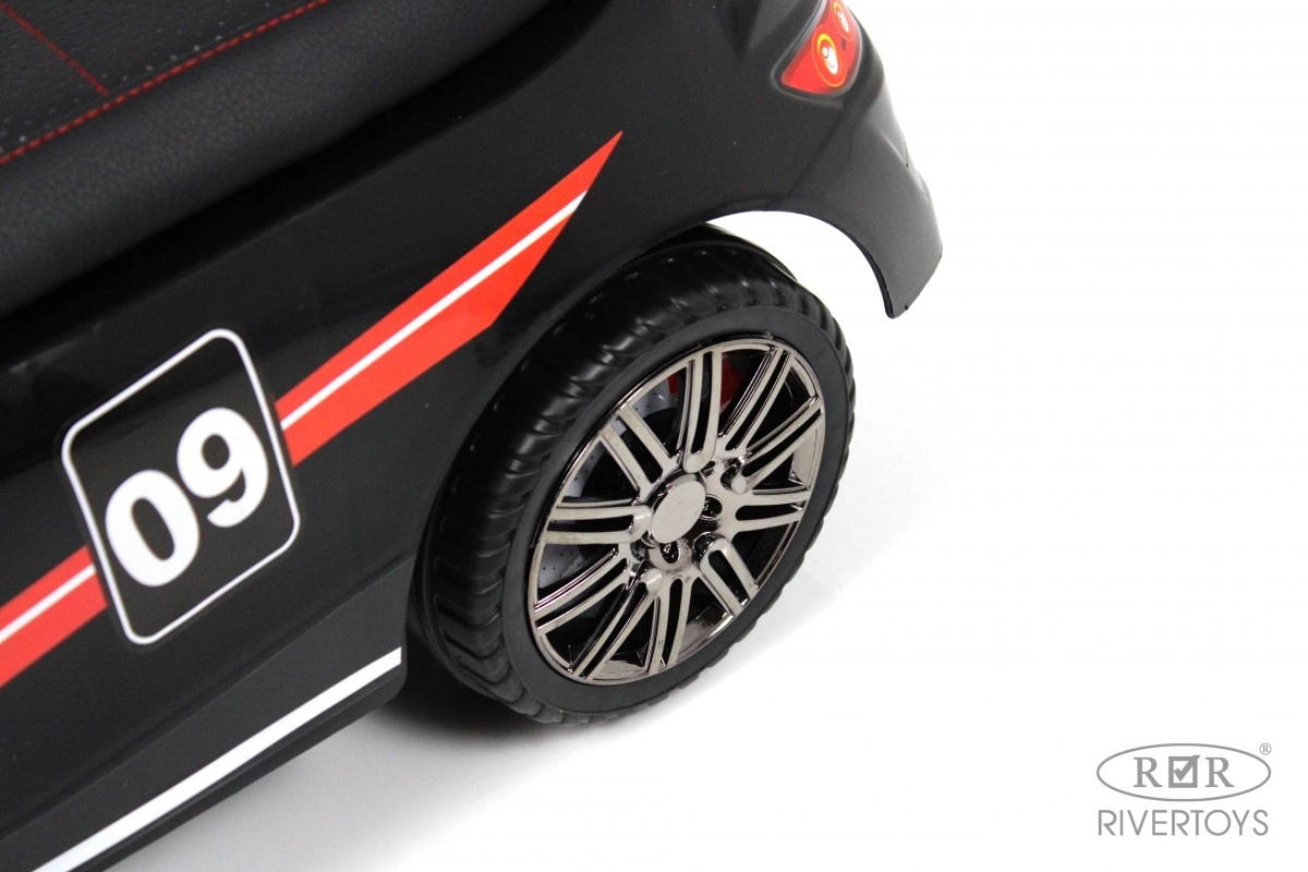 Детский толокар RiverToys L001LL-A черный myng4pnekwmt2drcpn1h28hkwrb2hosf