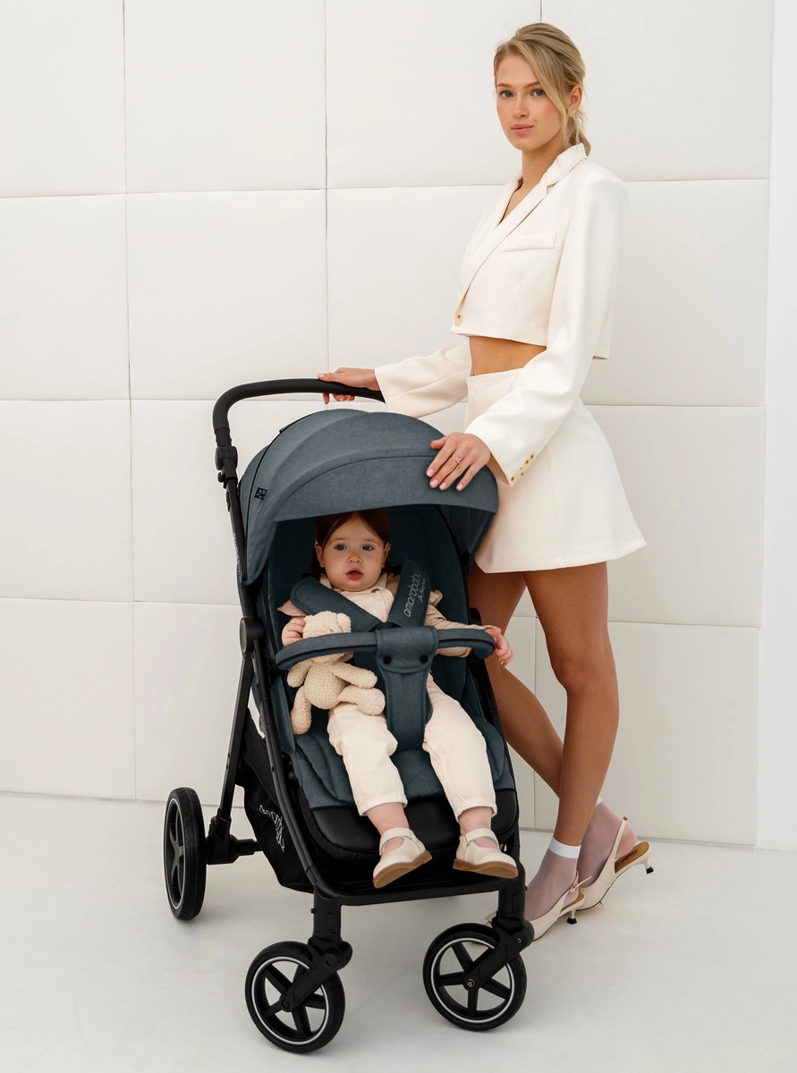 Прогулочная коляска Amarobaby Strollin'Joy серый 4tcg2dukndb6tibyje6kah5850hh46wc