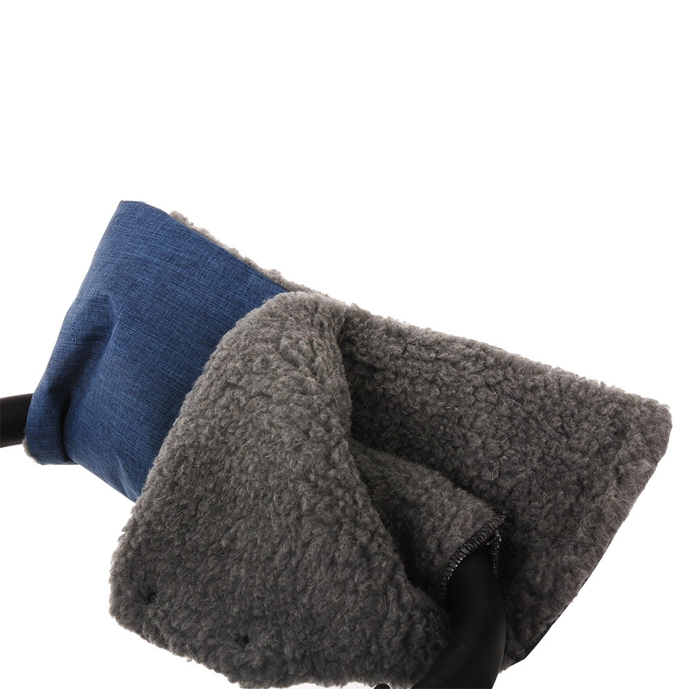 Муфта для коляски Pituso шерстяной мех серый плащевка классика Р062 Синий меланж weroumfprsd9uha9r0ivz0pqdrcew975