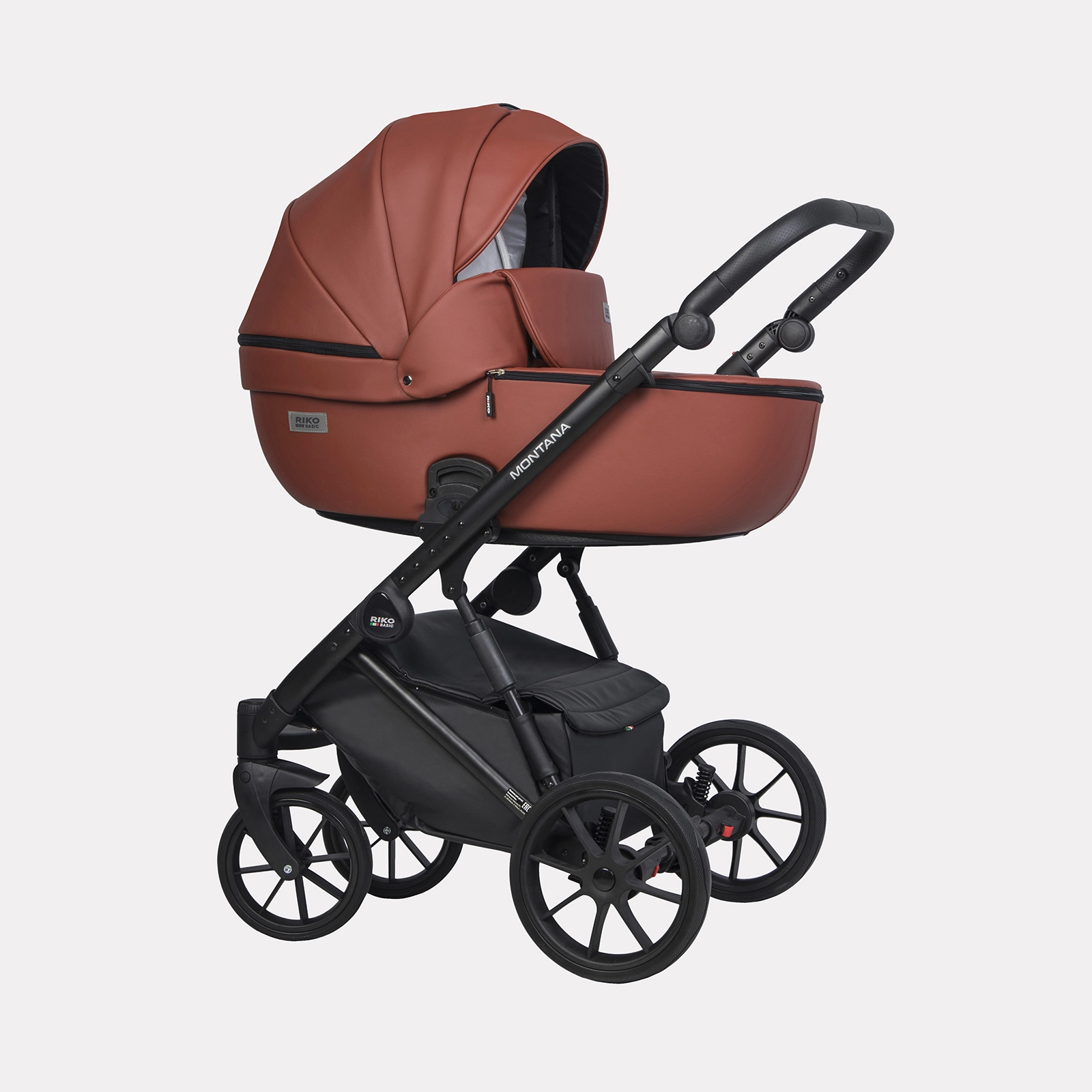 Коляска 2 в 1 RIKO BASIC MONTANA ECCO 17 Maroon (т.бордовый) 108134901-kolyaska-2-v-1-riko-basic-montana-ecco-17-maroon-tbordovii