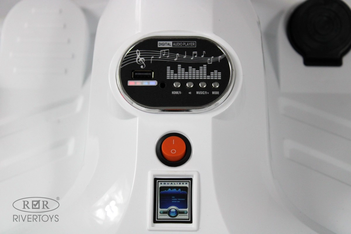 Детский электромобиль RiverToys K009PX белый ho2ujh54jupztnpzuyq7mow3ivj4xedo