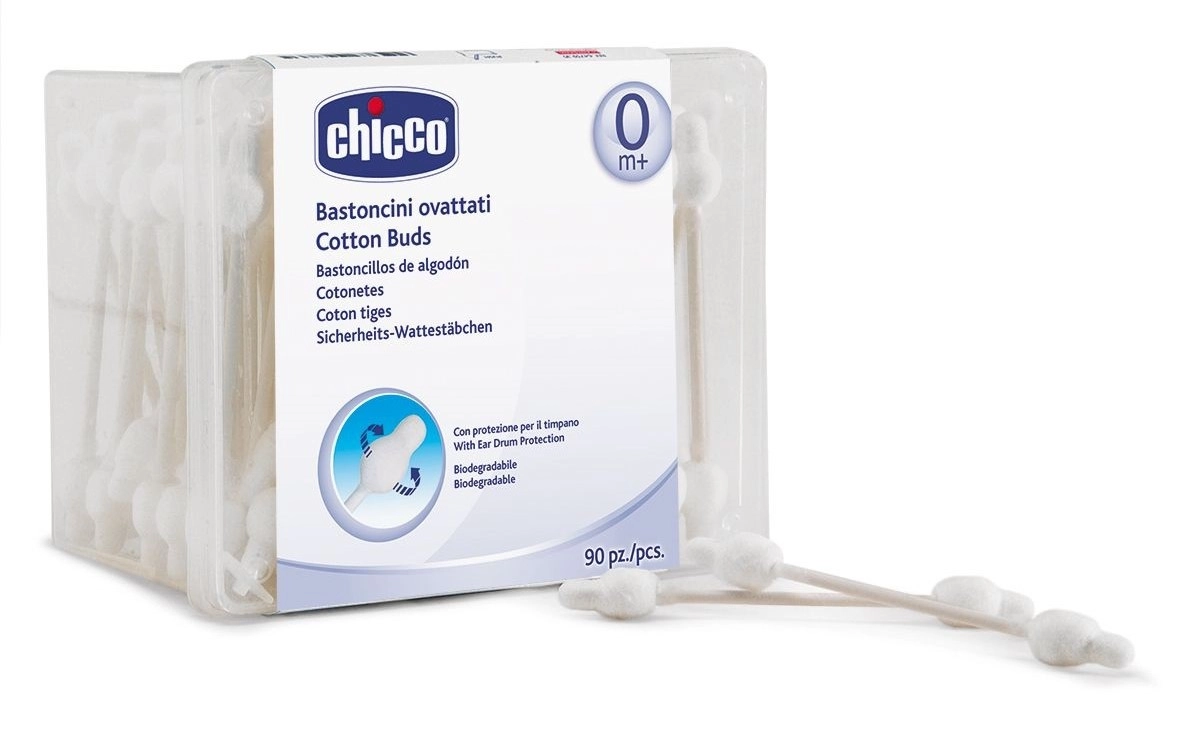 Ватные палочки Chicco (с ограничителем) 90 шт. eb66dcb2fe91aa28aca10f61a62b2788