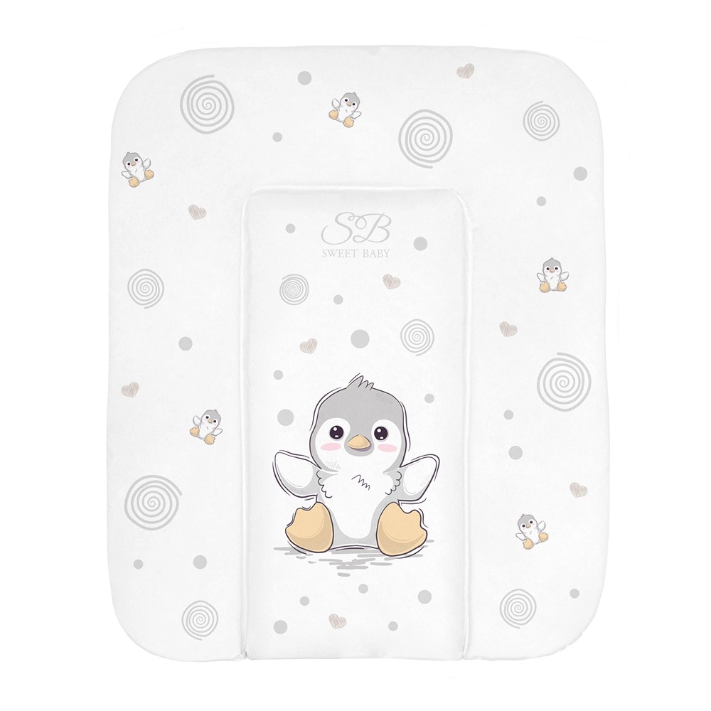 Пеленальный матрасик 58х71 Sweet Baby Pinguino Grigio (пингвин серый) 108135309-pelenalnii-matrasik-58h71-sweet-baby-pinguino-grigio-pingvin-serii