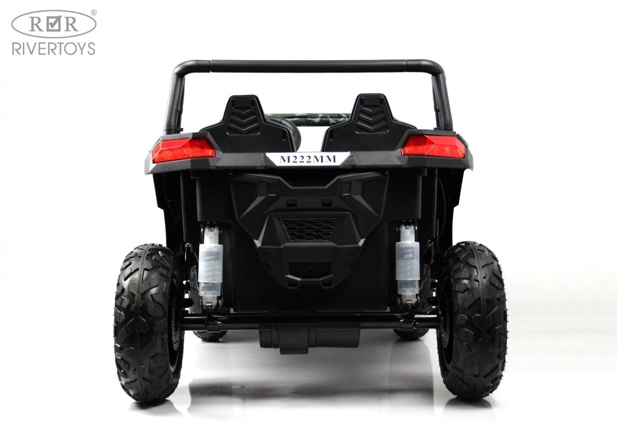 Детский электромобиль RiverToys M222MM зеленый камуфляж r5d339r6l7a0a02rgpua4c2uq7dp9tka