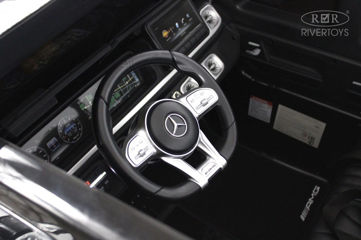 Детский электромобиль RiverToys Mercedes Benz G63 Y777YY черный xmcrumn1n92v5rdwn9z154p4rp3ywff4