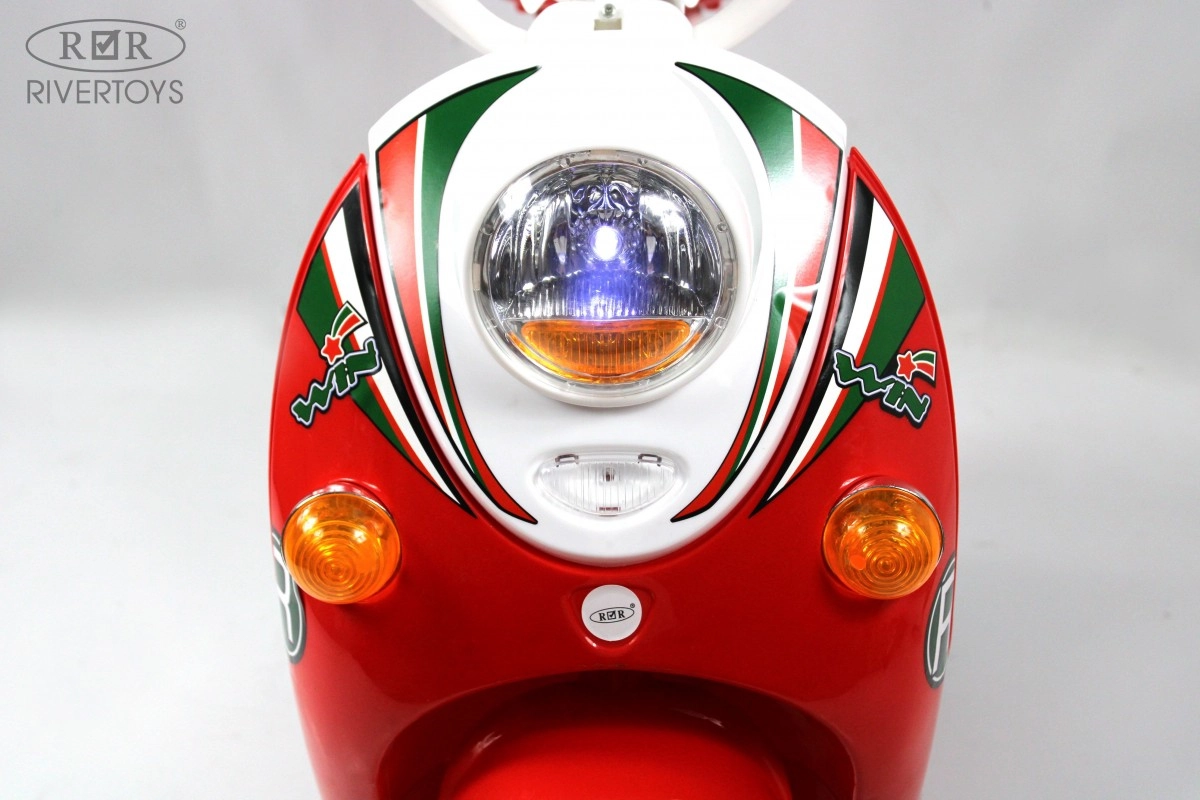 Детский электромобиль RiverToys Z444ZZ красный 1g87vwxxq73j04uih82u1v8t3lj851f7