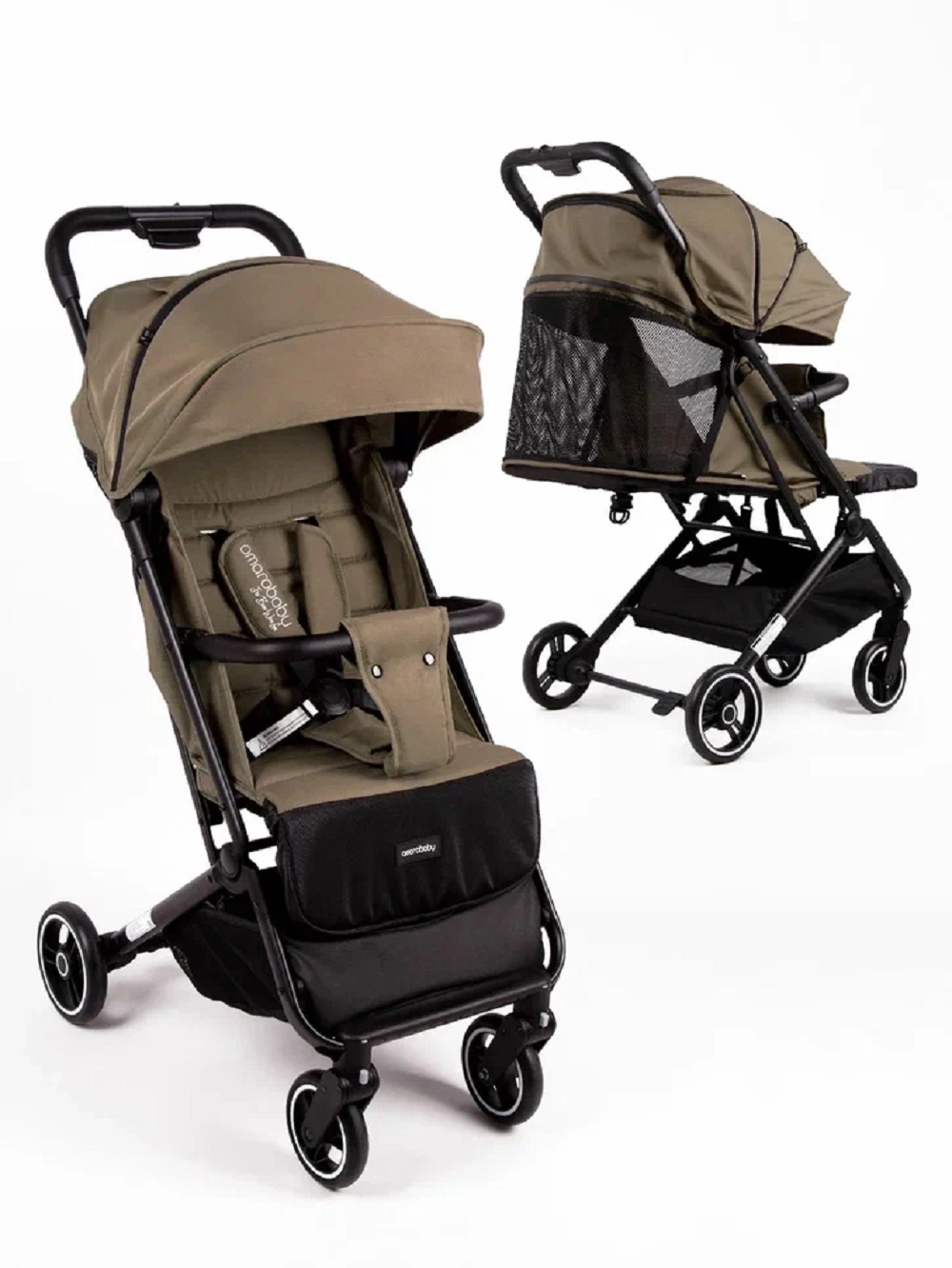 Прогулочная коляска Amarobaby Route Коричневый 4356af0ab7d361060fa6e7fb0d689e86