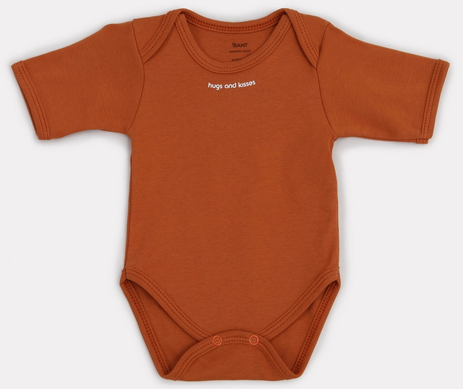 Боди Rant Hugs and Kisses с коротким рукавом 2 шт. 74 Curry Brown 9dzafingqs0teaxogn5e370bl78cg8bk