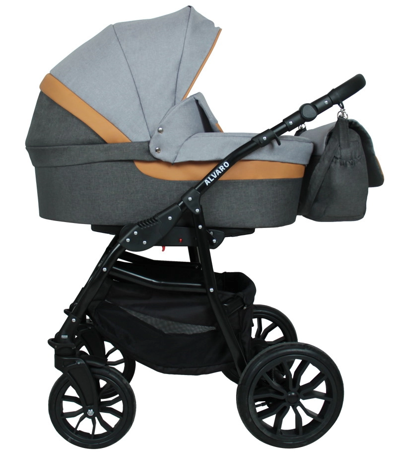 Коляска 2в1 Alis ALVARO т.серый+св.серый+рыжая кожа 2ujydo260zcccwfgo46750u8hkpfyu14