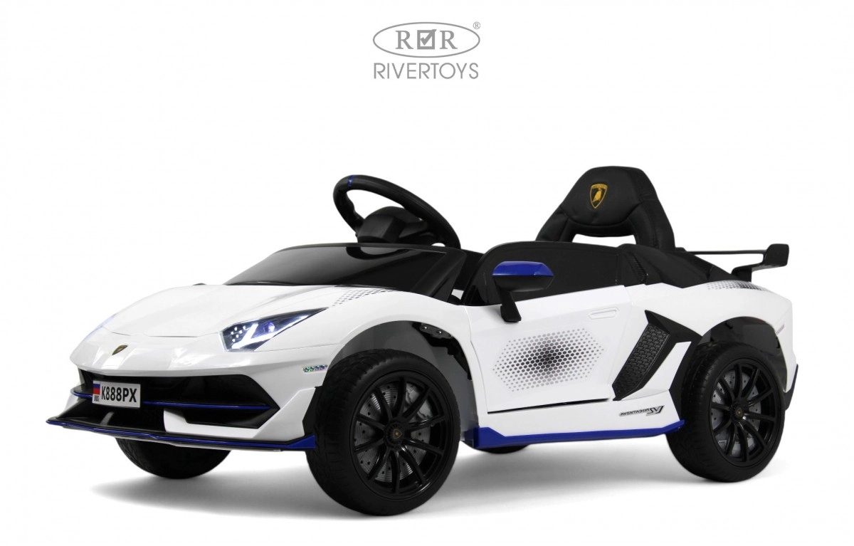 Детский электромобиль RiverToys K888PX белый o2v17q0vs9gkshbc5jebugqbytn03rdq