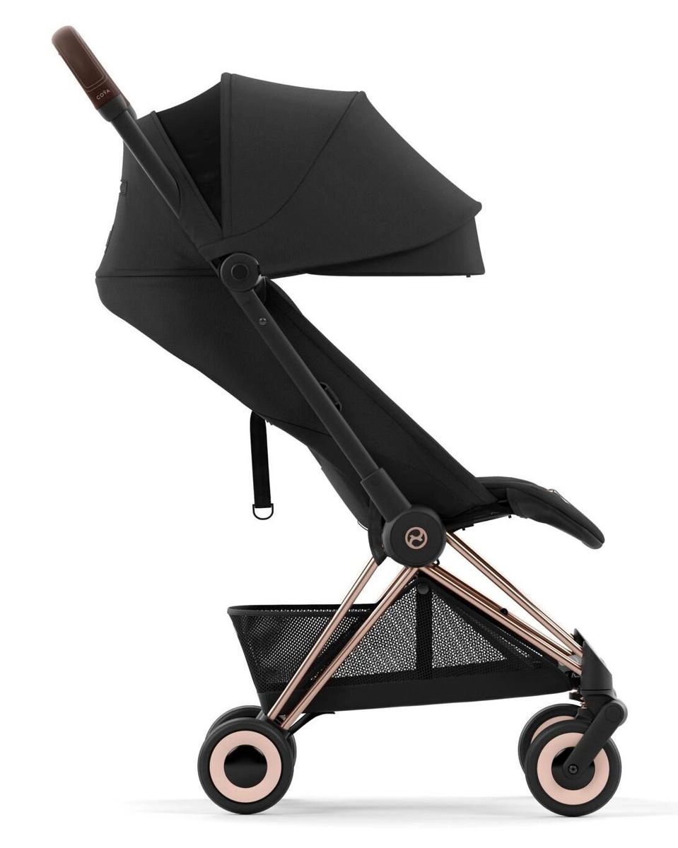 Прогулочная коляска Cybex Coya Sepia Black с дождевиком/Rosegold mo4yrjuvsr2aix8zsmls7ltsy9g71tub