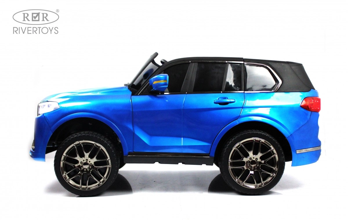 Детский электромобиль RiverToys K070PX синий глянец c6po499ouik6vmhxtrbipjodhk0uu5xk