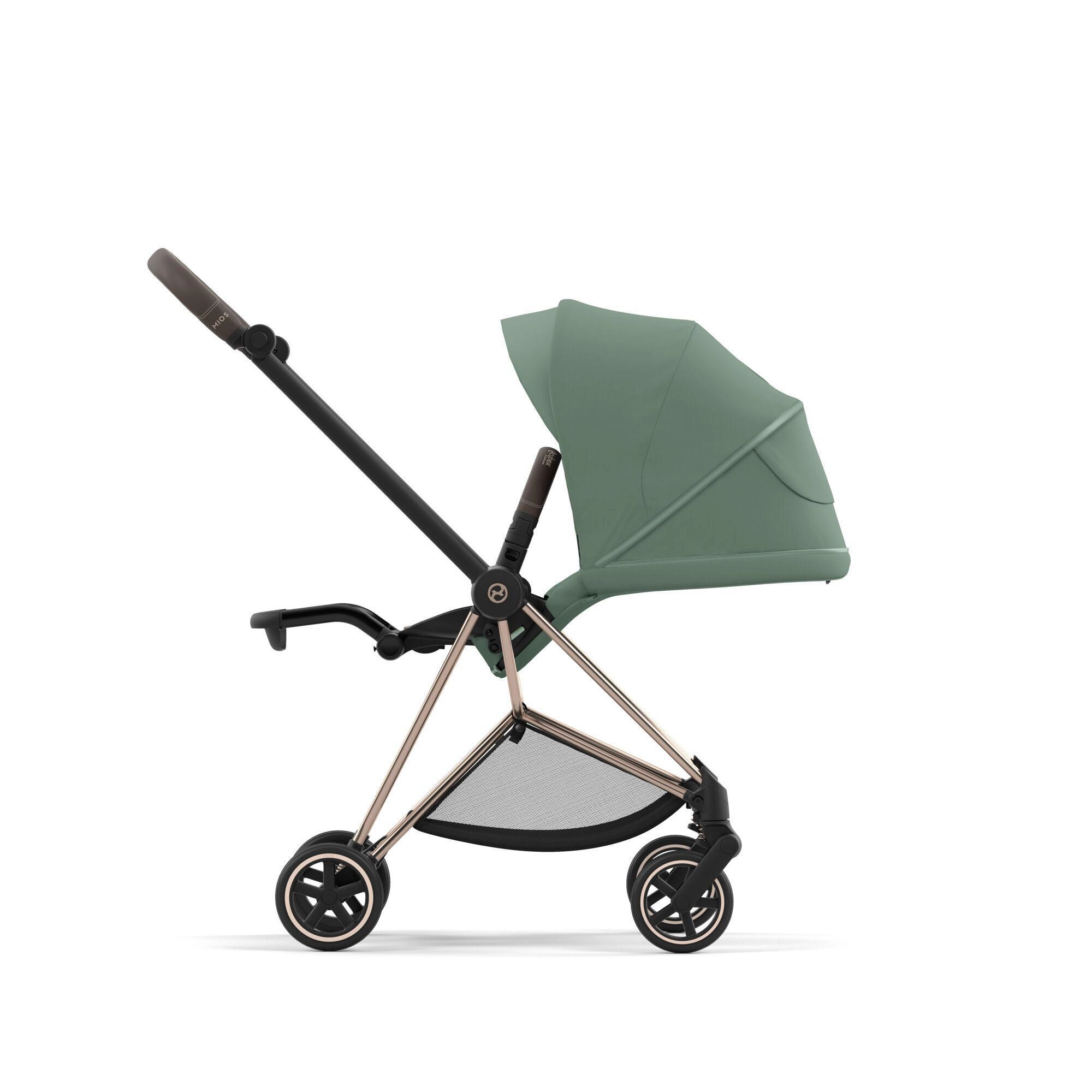 Cybex Mios V3 прогулочная коляска Leaf Green, Rose Gold доп2