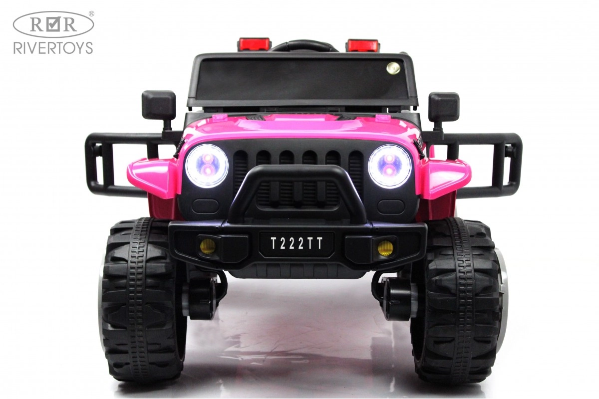 Детский электромобиль RiverToys T222TT 4WD розовый oq2e4ueknuyqg3l7zq1bgysowyz5vxie