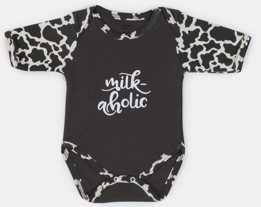 Боди Rant Milk-Aholic с коротким рукавом 6281 62 Graphite clsg1n704rre6ne0vj6o0pbxt2ray0w4