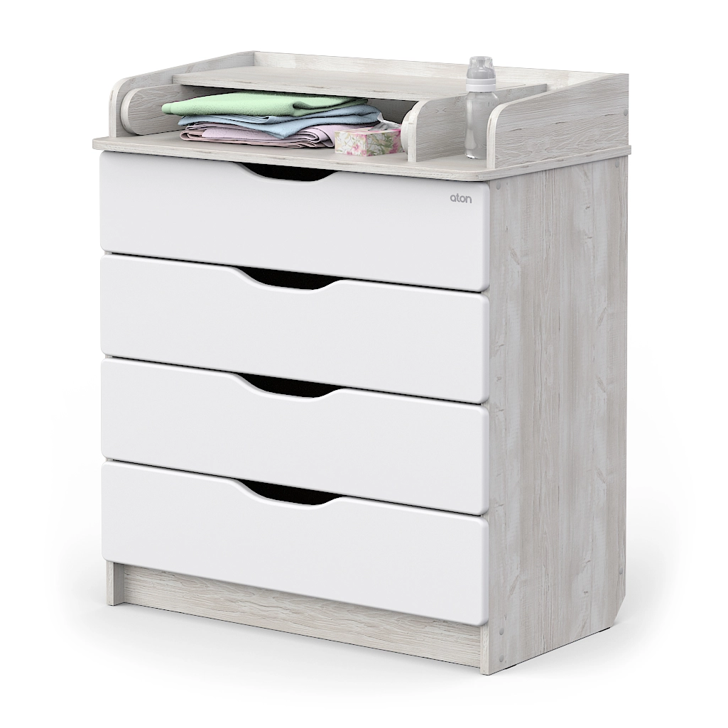 Комод АТОН Сириус-2 WOOD 804 ПВХ с шариковыми направляющими сосна касцина 108133777-komod-aton-sirius-2-wood-804-pvh-s-sharikovimi-napravlyayushimi-so