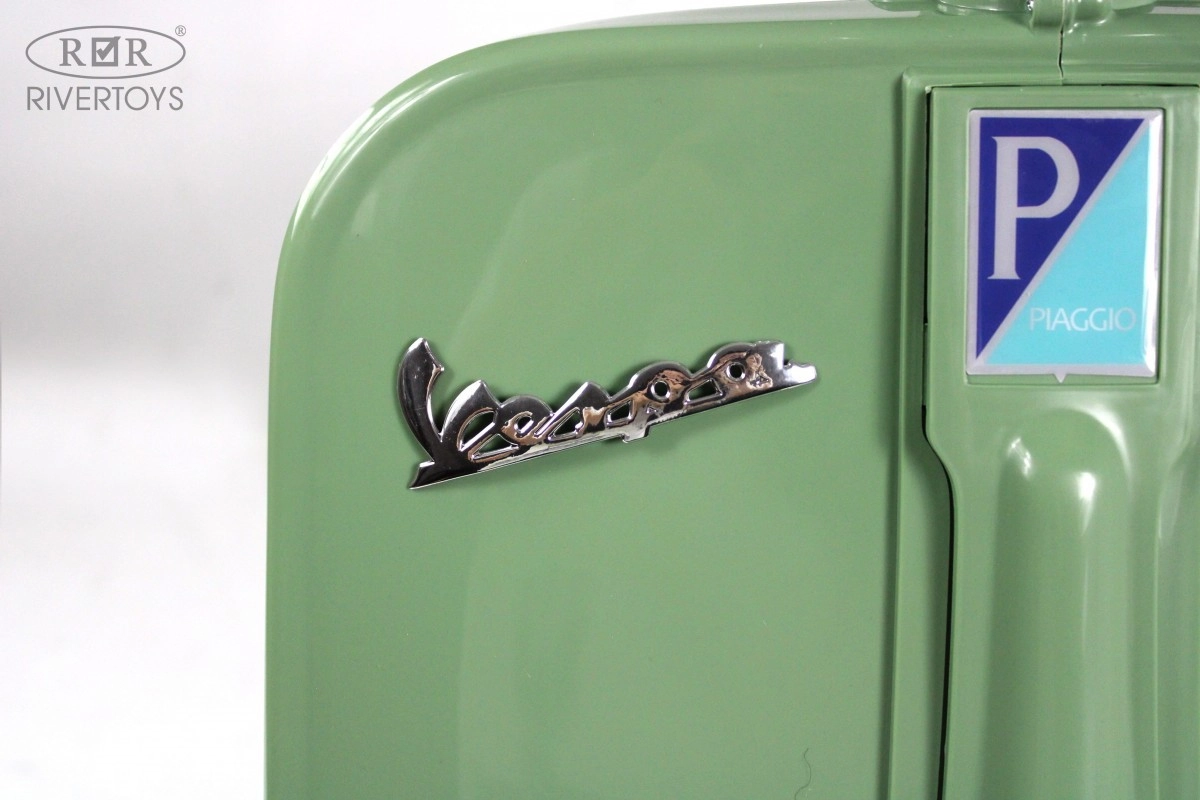 Детский электроскутер RiverToys VESPA M888MM зеленый zkz3btq9hogcbewb912use5hpp888udd