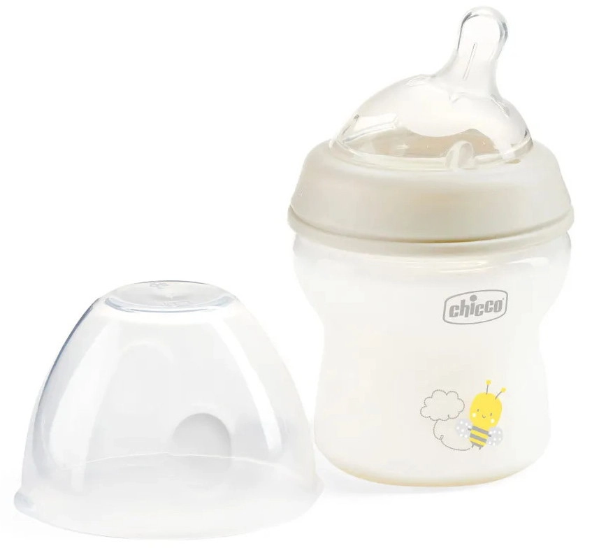 Бутылочка для кормления Chicco NaturalFeeling, UNI,150мл 0м+ (пласт) (нейтральный)