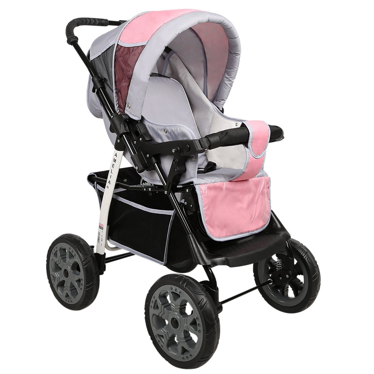 Прогулочная коляска Alis AMELIA I  серый+розовый phk7e9qzs68ceao65jdaixkagmcscnmi