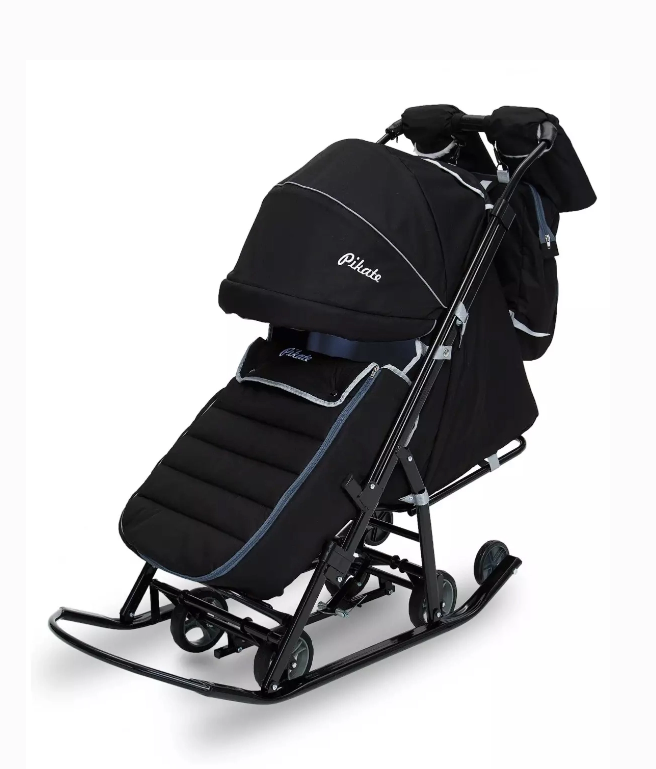 Санки-коляска Pikate Onyx чёрный 108134363-sanki-kolyaska-pikate-onyx-chernii
