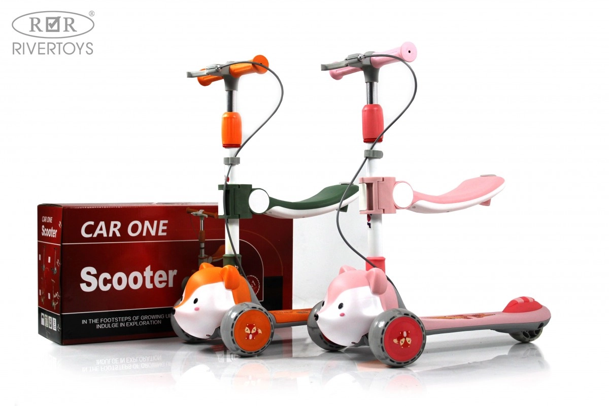 Детский самокат RiverToys HB-T-66 оранжевый ejh5wigx32pb97zkfav9z8f0kf2023fm